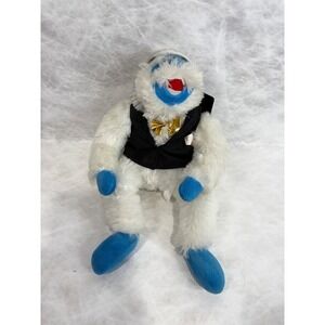 Wembley Heritage Vegas Dealer Abominable Snowman Plush White Yeti Gold Bow Tie